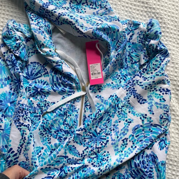 Lilly Pulitzer Audrey Shell Me Full Zip Up Hoodie - Picture 8 of 10